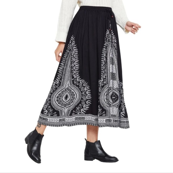 Gypsieblu Boho A-line Midi Skirt/ size small/ New without tags. - Picture 2 of 7